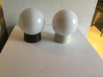 2 witte bollampen, Ophalen, Gebruikt