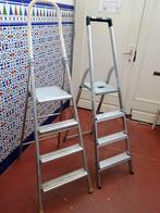 2 NIEUWE ALUMINIUM LADDERS MET 4 TREDEN, Doe-het-zelf en Bouw, Ladders en Trappen, Ophalen, Zo goed als nieuw, Ladder, Opvouwbaar of Inschuifbaar
