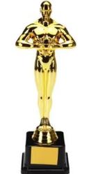 Prachtig Oscar replica beeldje goudkleurig (26cm), Ophalen of Verzenden, Nieuw, Overige typen