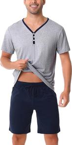 Korte Katoenen Pijama set voor heren | GRATIS LEVERING