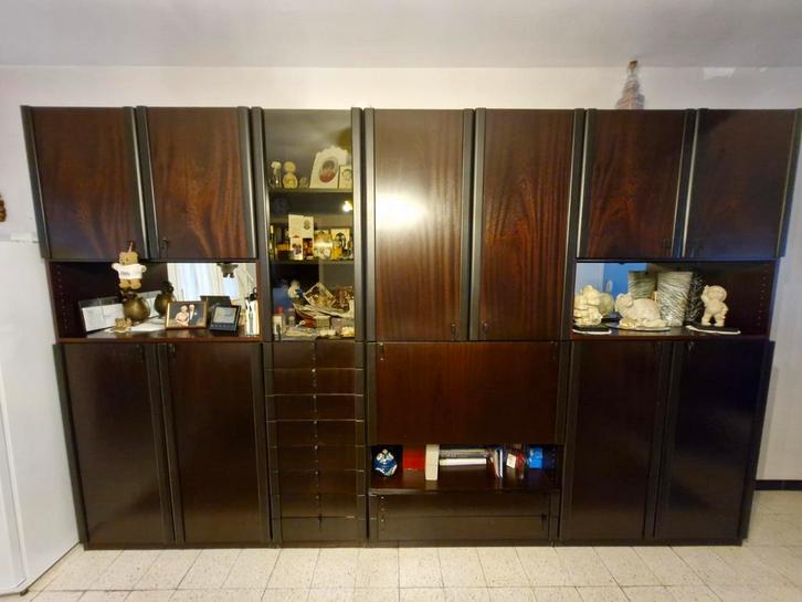 Vintage wandkast met bijpassende string tafel, Huis en Inrichting, Kasten | Wandmeubels, Zo goed als nieuw, Ophalen