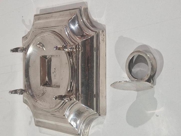 Sterling zilver 925 , sheffield 1933 , onderstel en sluiting, Antiek en Kunst, Antiek | Zilver en Goud, Zilver, Ophalen of Verzenden