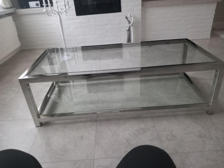 Salontafel Clayton in een elegante look, Huis en Inrichting, Tafels | Salontafels, Zo goed als nieuw, Minder dan 50 cm, 50 tot 100 cm