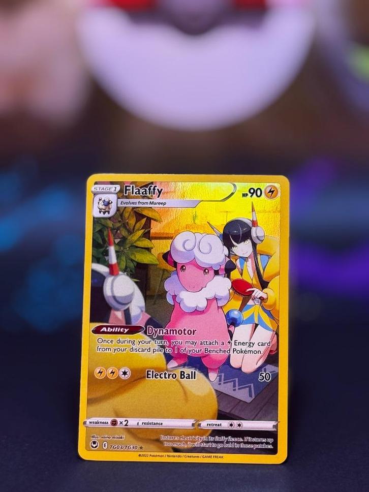 Flaaffy TG03 – Verzending €2,50 incl. bubbelenvelop, Hobby en Vrije tijd, Verzamelkaartspellen | Pokémon, Zo goed als nieuw, Losse kaart