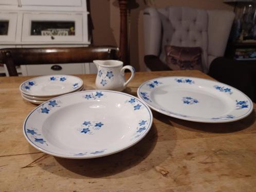 BOCH MERCURE BLAUW SERVIESDELEN VANAF 2 EURO, Antiek en Kunst, Antiek | Servies los, Ophalen of Verzenden