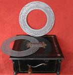 Muziekbox draaiorgel Ariosa + muziekschijven in zink, Antiquités & Art, Enlèvement