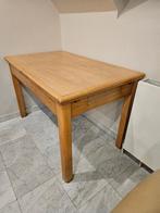 Houten Tafel Uitschuifbaar - 1m tot 2m – goede staat, Huis en Inrichting, Ophalen, Gebruikt, Vijf personen of meer, 150 tot 200 cm