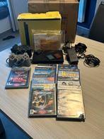 Slanke PS2-console met zijn box + games, Games en Spelcomputers, Spelcomputers | Sony PlayStation 2, Ophalen of Verzenden, Zo goed als nieuw