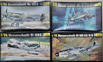 HELLER 1:72 - 4 x MESSERSCHMITT beschikbaar voor biedingen