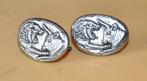 paire de bouton de manchette (bmx2012), Handtassen en Accessoires, Manchetknopen, Ophalen of Verzenden, Gebruikt, Zilver
