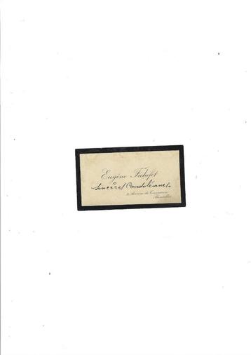 Carte de visite ancienne, Enlèvement ou Envoi, Carte de visite