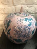 Postiche ou vase rose et bleu vintage chinois