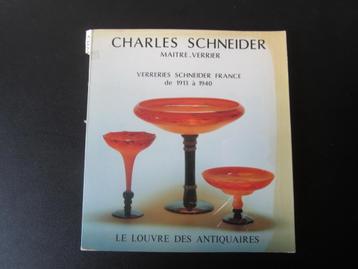 Charles Schneider, maitre verrier; antiek glaswerk 1913-1940 beschikbaar voor biedingen
