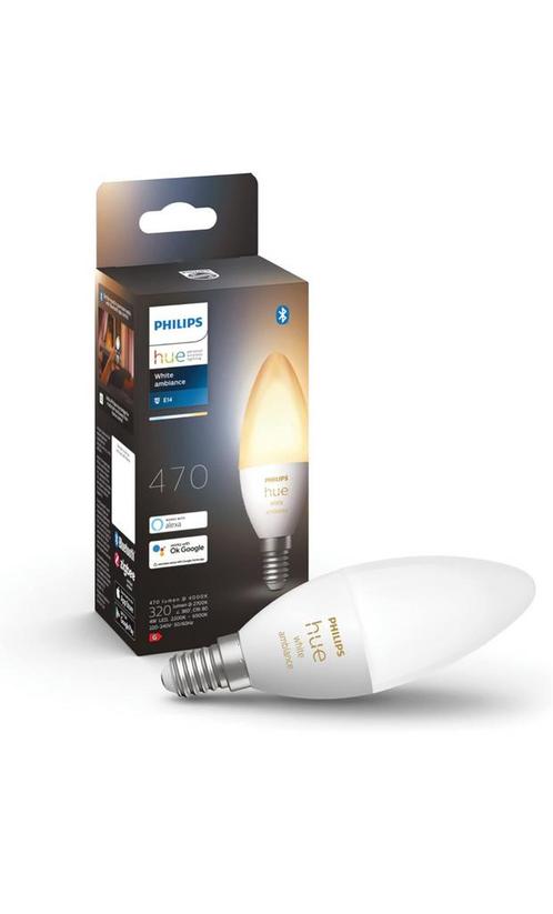 6 Philips Hue White Ambiance E14, Huis en Inrichting, Lampen | Losse lampen, Zo goed als nieuw, Ophalen