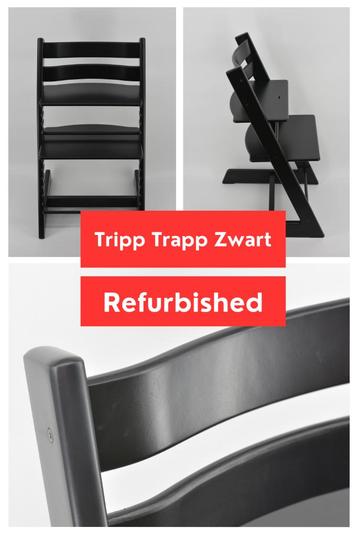 Stokke Tripp Trapp Zwart - Trip trap triptrap kinderstoel beschikbaar voor biedingen