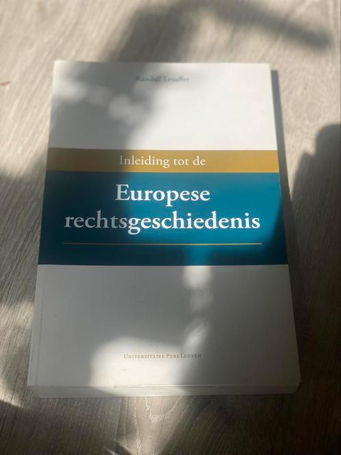 Inleiding tot de Europese rechtsgeschiedenis, Livres, Histoire mondiale, Europe, Enlèvement ou Envoi