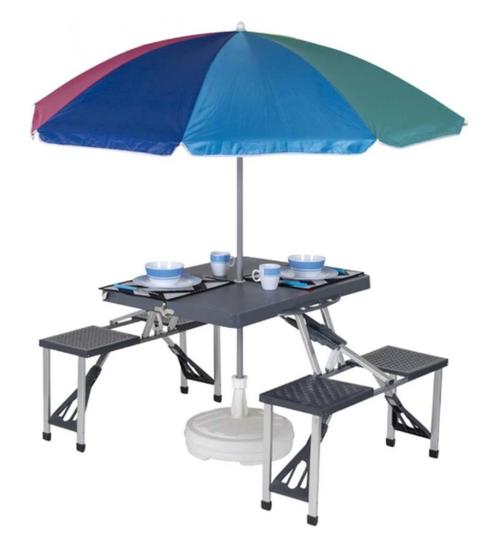Picknick tafel - Opklapbaar - Alu Frame, Caravans en Kamperen, Kampeermeubelen, Nieuw, Campingtafel, Ophalen