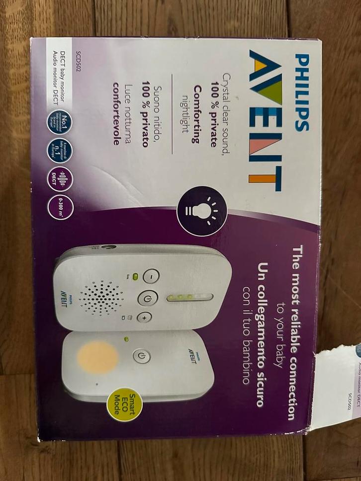 écoute-bébé audio Philips Avent DECT, modèle SCD502/26, Enfants & Bébés, Babyphones, Neuf, 250 mètres ou plus, Enlèvement
