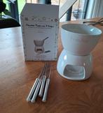 Chocolade fondueset met 4 vorkjes., Elektronische apparatuur, Ophalen, Nieuw, Keramisch, Fondueset