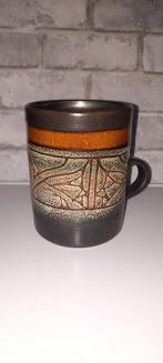 Koffiemok bruin keramiek vintage, Enlèvement ou Envoi, Céramique