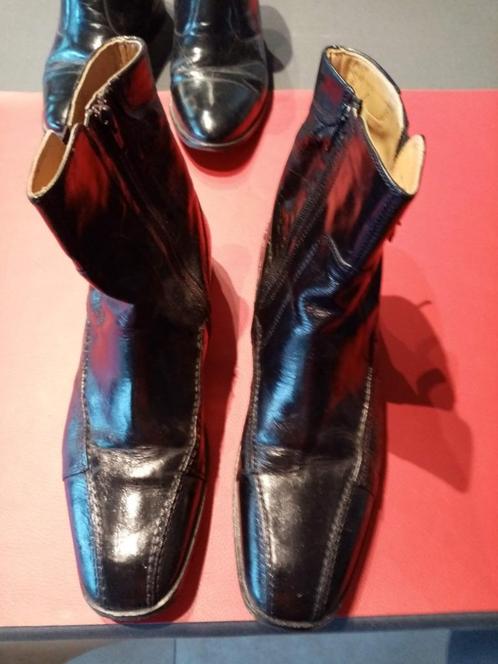 1 paar zwarte boots voor mannen Maat 42 ritssluiting aan de, Kleding | Heren, Schoenen, Zo goed als nieuw, Boots, Zwart, Ophalen of Verzenden