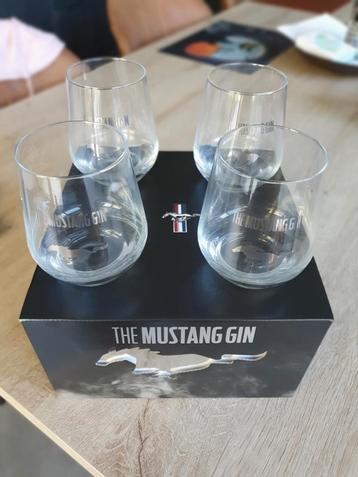 4 verres Ford Mustang Gin, Enlèvement ou Envoi, Neuf, Verres et Verres à shot