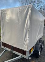 NIEUW 750 kg 260/135/155 cm dubbelassige dekzeiltrailer, Particulier, Te koop