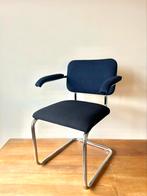 Marcel Breuer Cesca Armchair voor Knoll, Huis en Inrichting, Stoelen, Ophalen of Verzenden, Nieuw, Blauw, Stof