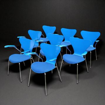 8x arne jacobsen 3207 chair butterfly kvadrat Fritz hansen beschikbaar voor biedingen