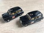 2 x CORGI voiture taxi Austin London taxi Londres, Ophalen of Verzenden