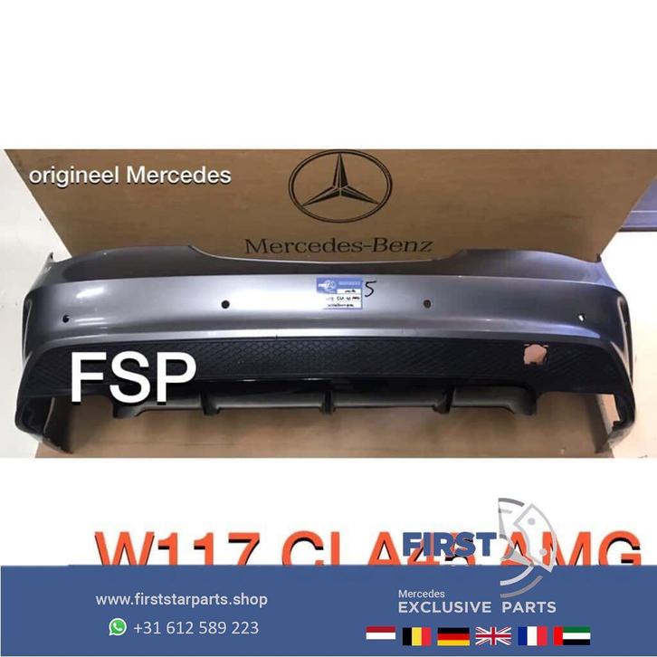 W117 C117 CLA 45 AMG ACHTERBUMPER Mercedes 2013-2018 ORIGINE, Auto-onderdelen, Carrosserie, Bumper, Mercedes-Benz, Achter, Gebruikt