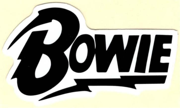 David Bowie sticker #1, Verzamelen, Muziek, Artiesten en Beroemdheden, Nieuw, Verzenden
