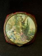 Vintage bakelieten poederdoos -romantische scène jaren 30–50, Ophalen of Verzenden