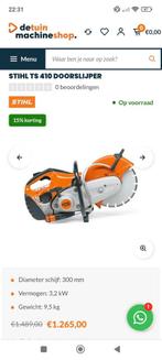 Sthil TS410 betonsnijder, Ophalen of Verzenden, Gebruikt, Benzinemotor