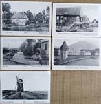 5 oude fotoprenten van molens en gebouwen aan water (Van Mel, Collections, Autres sujets/thèmes, Utilisé, Enlèvement ou Envoi