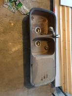 Dubbele spoelbak bruin, Doe-het-zelf en Bouw, Ophalen, Zo goed als nieuw, Overige typen