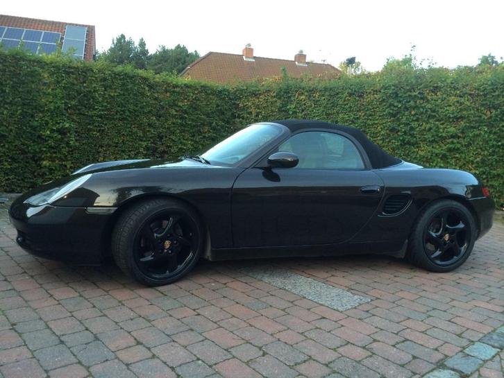 Porsche boxster 2500cc, 1997, 227850km, zwart metalic, Auto's, Porsche, Particulier, Boxster, ABS, Airbags, Airconditioning, Alarm