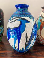 Vase aux biches catteau pour keramis, Antiquités & Art, Antiquités | Vases