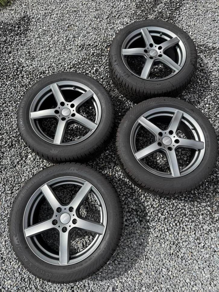 Jantes Dezent TY + pneus Gislaved 215 55 R 17 + TPMS, Auto-onderdelen, Banden en Velgen, Banden en Velgen, Winterbanden, 17 inch