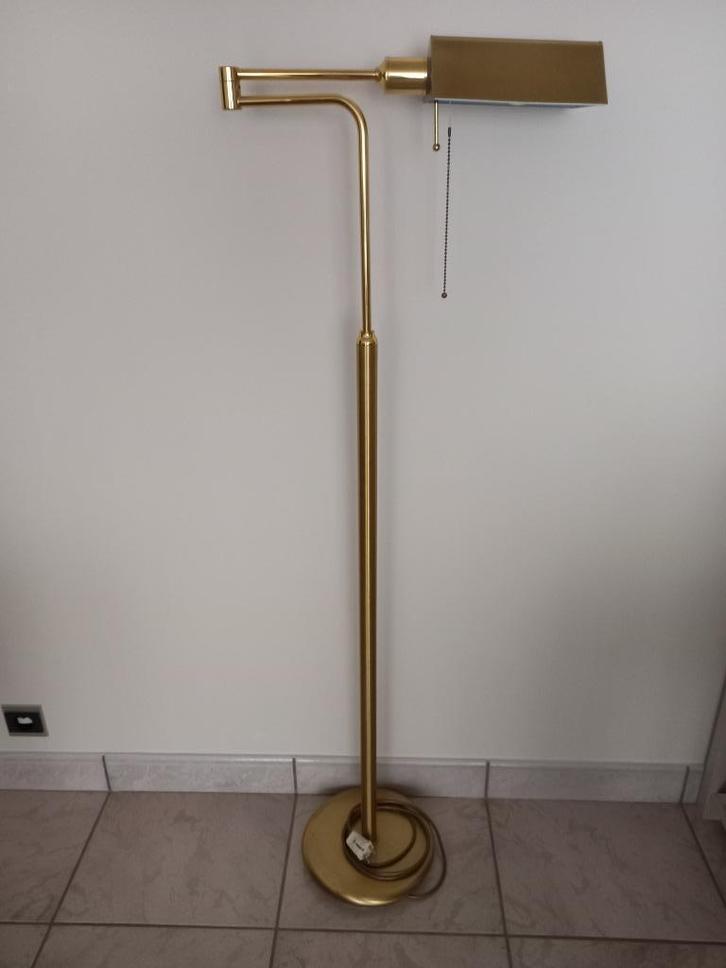 Staanlamp, Huis en Inrichting, Lampen | Vloerlampen, Zo goed als nieuw, 100 tot 150 cm, Metaal, Ophalen