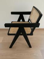 Scandinavische Designstoel Zwart met vlechtwerk, Nieuw, Riet of Rotan, Twee, Scandinavisch