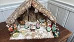 Retro kerststalletje met figuren, Diversen, Kerst, Ophalen of Verzenden, Gebruikt