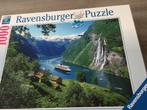 RAVENSBURGER puzzel: 1000 stukjes: NOORSE FJORD, Ophalen of Verzenden, 500 t/m 1500 stukjes, Zo goed als nieuw, Legpuzzel