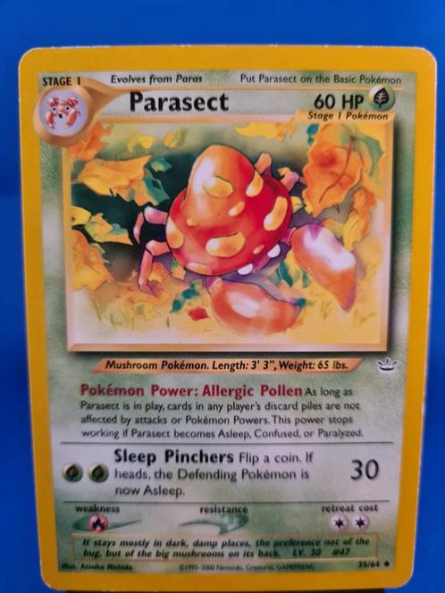 Parasect 35/64 - Neo Revelation, Hobby en Vrije tijd, Verzamelkaartspellen | Pokémon, Zo goed als nieuw, Verzenden