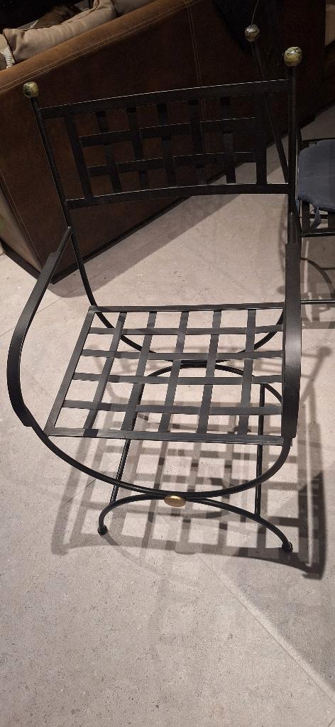 Chaises de salle à manger en métal à donner., Maison & Meubles, Maison & Meubles | Autre, Utilisé, Enlèvement