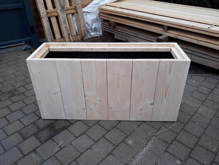 Bloembakken in steigerhout op maat, Tuin en Terras, Bloembakken en Plantenbakken, Ophalen