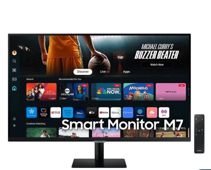 Samsung Smart Monitor, Informatique & Logiciels, Moniteurs, Haut-parleurs intégrés, LED, HD, Enlèvement