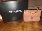 Luxe designer chanel handtas lizard rose, Enlèvement, Utilisé, Rose, Sac de soirée
