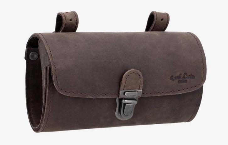 Retro tas, Vespa bougie/gereedschap tasje, Fietsen en Brommers, Fietsaccessoires | Fietstassen, Nieuw, Ophalen