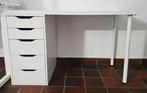 Wit bureau met laders, Huis en Inrichting, Ophalen, Zo goed als nieuw, Bureau